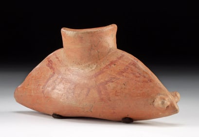 Rare Jalisco Pottery Slug Vessel