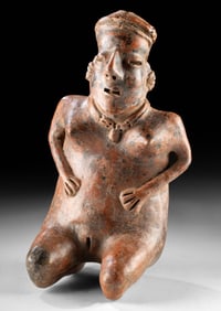 Nayarit Pottery Kneeling Nude Female Figure