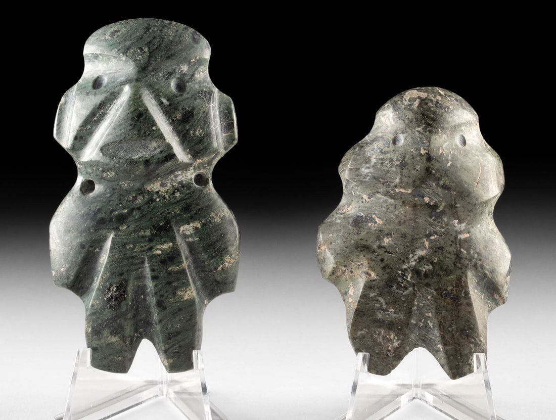 Two Guerrero Mezcala Greenstone Figures (1 of 3)