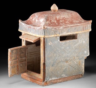 Chinese Ming Dynasty Polychrome Palanquin Model
