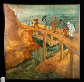 Frank Sampson Painting - "Blind Lead the Blind" (2003)