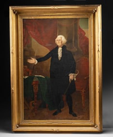 19th C. Portrait of George Washington after Gilbert Stuart’s “Lansdowne”
