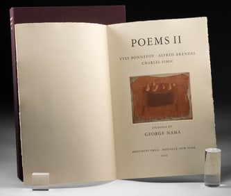 Nama, Bonnefoy, Brendel & Simic: “Poems II,” Portfolio of 13 Etchings, 2008