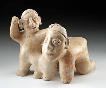 Jalisco Pottery Warrior w/ Captive, Ex Arte Primitivo