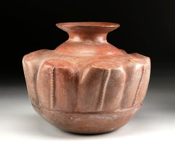 Large Colima Olla w/ Cactus Paddles, ex-Bonhams