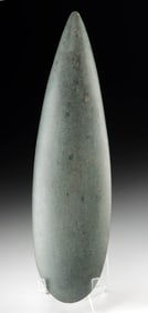 Polished Greenstone Ritual Celt, Olmec – Proto Maya / Mezcala