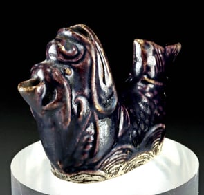 Chinese Glazed Pottery Fish Water Dropper Vessel