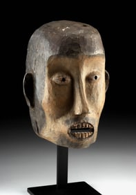 20th C. Northern Sumatra Karo Batak Wood Mask