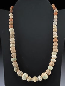 Ancient Bactrian Beads - Faience Necklace