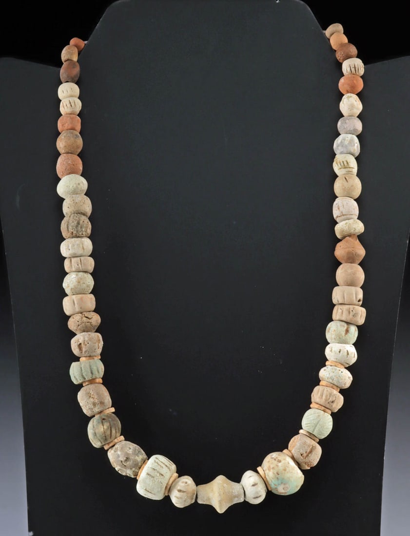 Ancient Bactrian Beads - Faience Necklace (1 of 3)