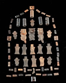 65 Ancient Mesopotamian / Egyptian Bone Inlays