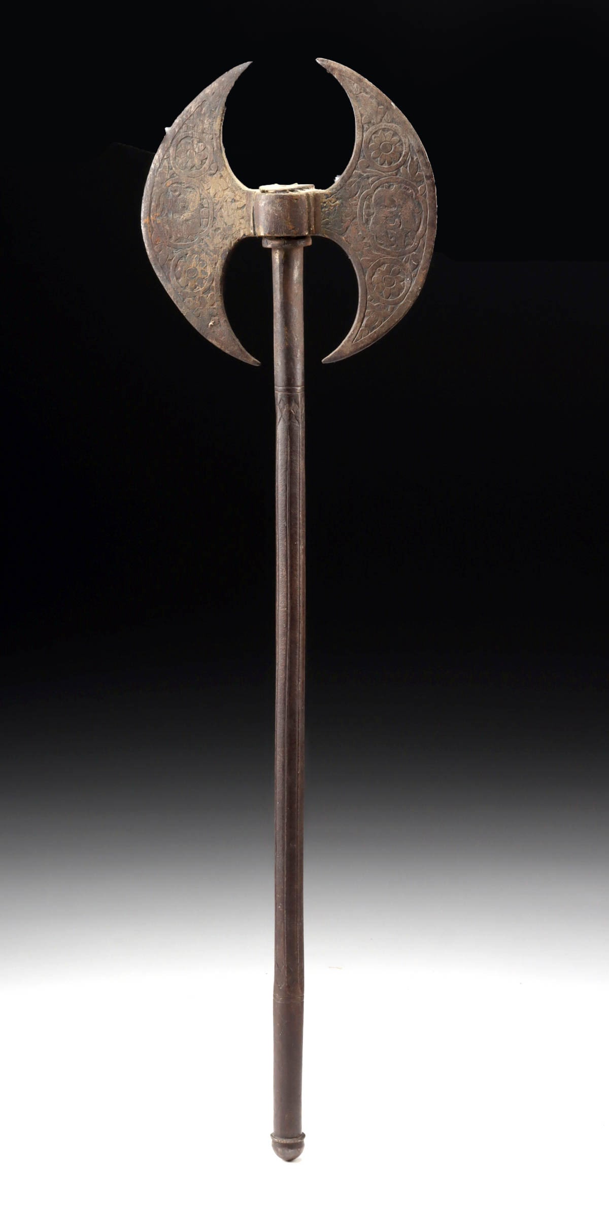 19th C. Indo-Persian Double Headed Crescent Axe (1 of 3)