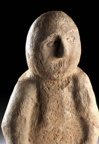 Rare Ancient Mississippian Stone Figural Sculpture