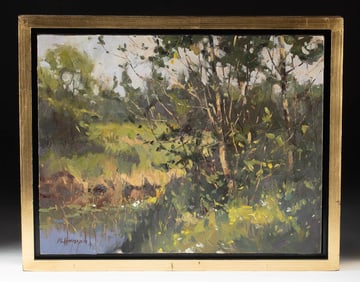 Marc Hanson Painting - "Small Creek" (2014)