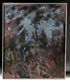 Edith Kramer Painting "Moonlit Woods" (1971)