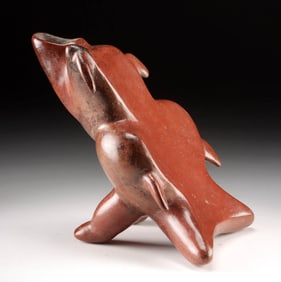 Colima Redware Reclinatorio Abstract Zoomorph