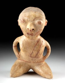 Nayarit Chinesco Pottery Seated Female Figure