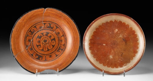 Nayarit Chinesco & Mixtec Butterfly Pottery Dishes