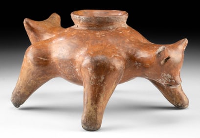 Nayarit Redware Double-Headed Dog Vessel