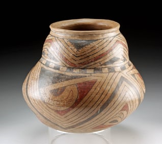 Casas Grandes Ramos Lobed Polychrome Pottery Jar