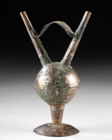 Sican Silver and Copper Bridge-Spouted Vessel