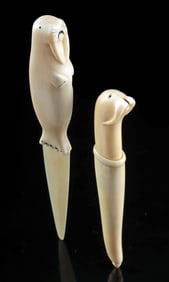 Alaskan Inuit Walrus Ivory Letter Opener & Knife
