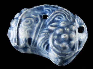 19th C. Korean Joseon Porcelain Water Dropper - Fish