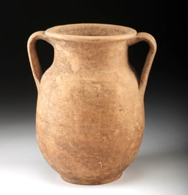Ancient Greek Pottery Amphora with Twin Handles