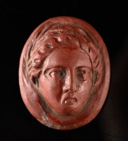 Roman Jasper Cameo Female Portrait