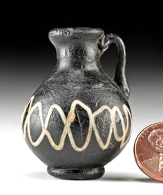 Miniature Roman Glass Olpe Pendant - Sweet & Petite!