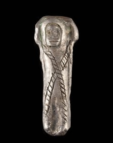 10th C. Medieval Eastern European Silver Bound Figure
