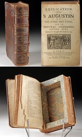 17th C. French Book Safe - St. Augustine Commentary