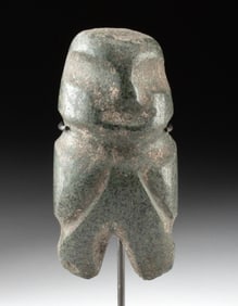 Mezcala Guerrero Greenstone Axe God Figure