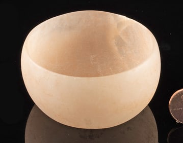 Rare Pre-Columbian Xochipala Pink Alabaster Bowl