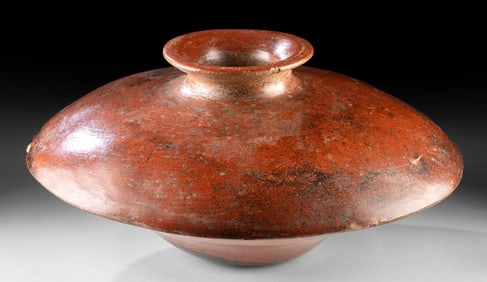 Large Colima Redware Saucer-shape Vessel