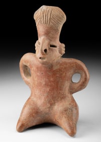 Ancient West Mexico Jalisco Pottery Seated Figure