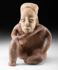 Jalisco Shaft Tomb Pottery Seated Male Figure