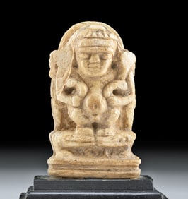 Egyptian Bone Protective Amulet Depicting Bes