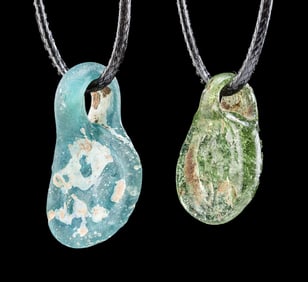 Roman / Early Byzantine Mold-Pressed Glass Amulets