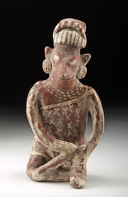 Jalisco Tala-Tonala Shaft Tomb Pottery Seated Figure