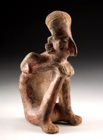 Nayarit Pottery Female Nude Emaciated Mourner Figure