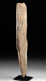 Papua New Guinea Stone Stele - Ancestral Spirit Figure