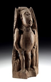 Indonesian Wooden Anthropomorphic Figure Carving