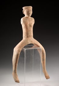 Large Han Dynasty Pottery Horse Rider Figure