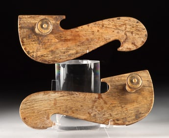 19th C. Indian Elephant Ivory Paduka Sandals (pr)