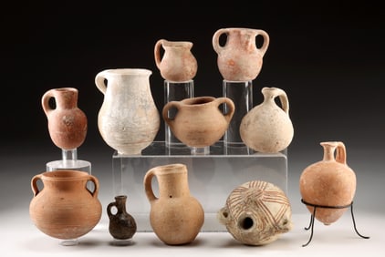 11 Ancient Levant Region Pottery Vessels