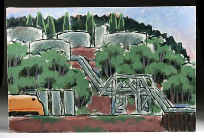 Lockwood Dennis "Oil Storage, Train (Edmonds)" (1994)