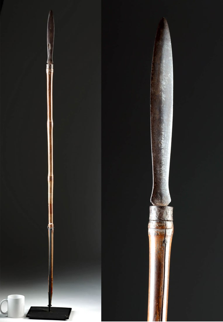 19th C. Philippine Bontok Spear - Fangkao Javelin (1 of 3)