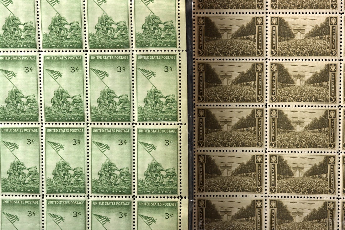 1940s Stamp Sheets, Includes Lincoln China Resistance! - 5