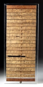 Balinese Lontar Palm Leaf Manuscript, Hindu Epic Scenes